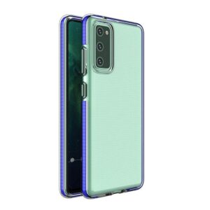 Skaidrus TPU dėklas Samsung Galaxy A72 4G – mėlynas