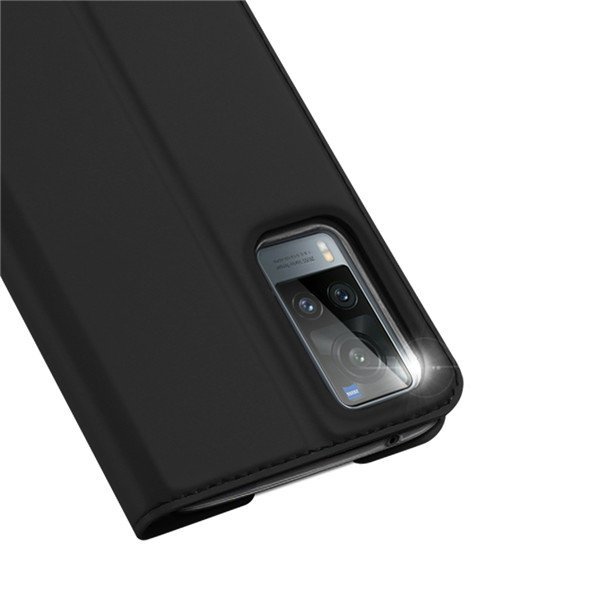 Dux Ducis Skin Pro Bookcase tipas case, skirtas Vivo X60 black