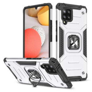 Wozinsky Ring Armor dėklas Samsung Galaxy A42 5G – sidabrinis