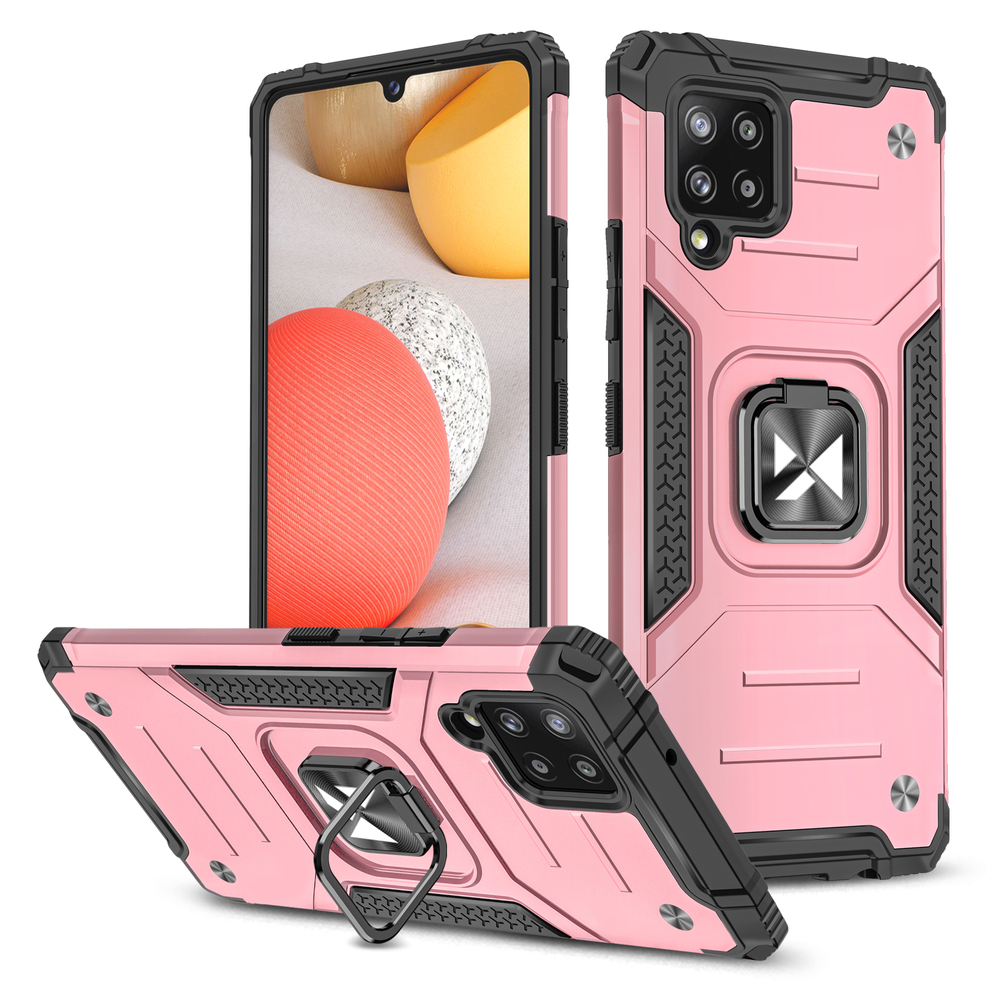 Wozinsky Ring Armor dėklas Samsung Galaxy A42 5G – rožinis