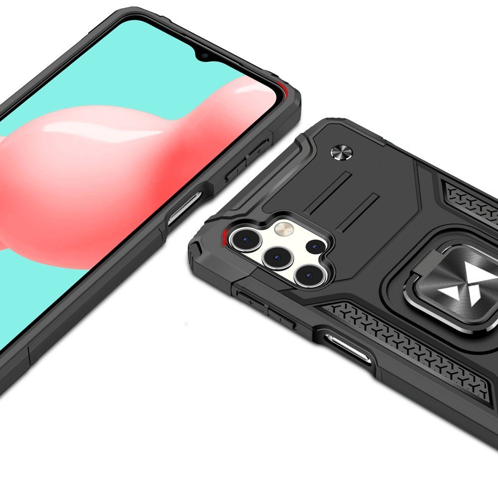 Wozinsky Ring Armor dėklas Samsung Galaxy A32 5G – juodas