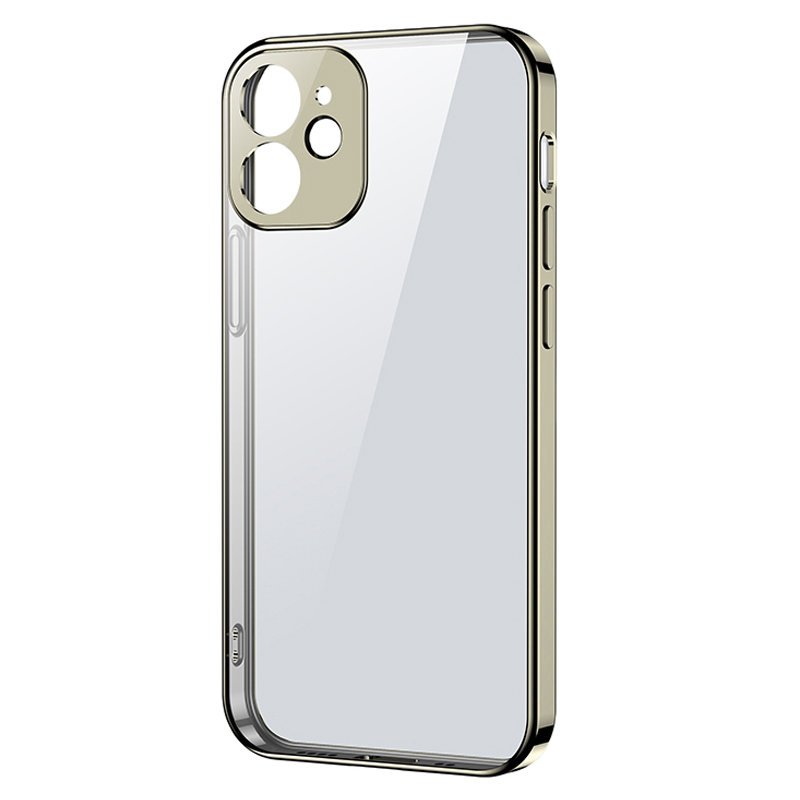 Joyroom skaidrus dėklas iPhone 12 Pro Max – auksinis
