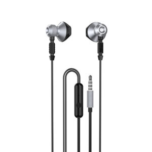 „Dudao“ metalinės laidinės ausinės, 3,5 mm „Mini Jack“ pilkos spalvos (X2C-pilka)