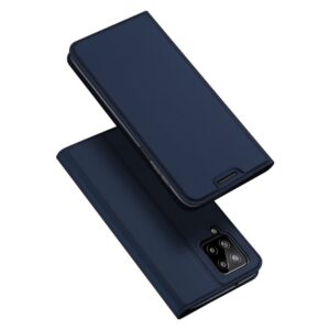 Dux Ducis Skin Pro atverčiamas dėklas Samsung Galaxy A22 4G – mėlynas