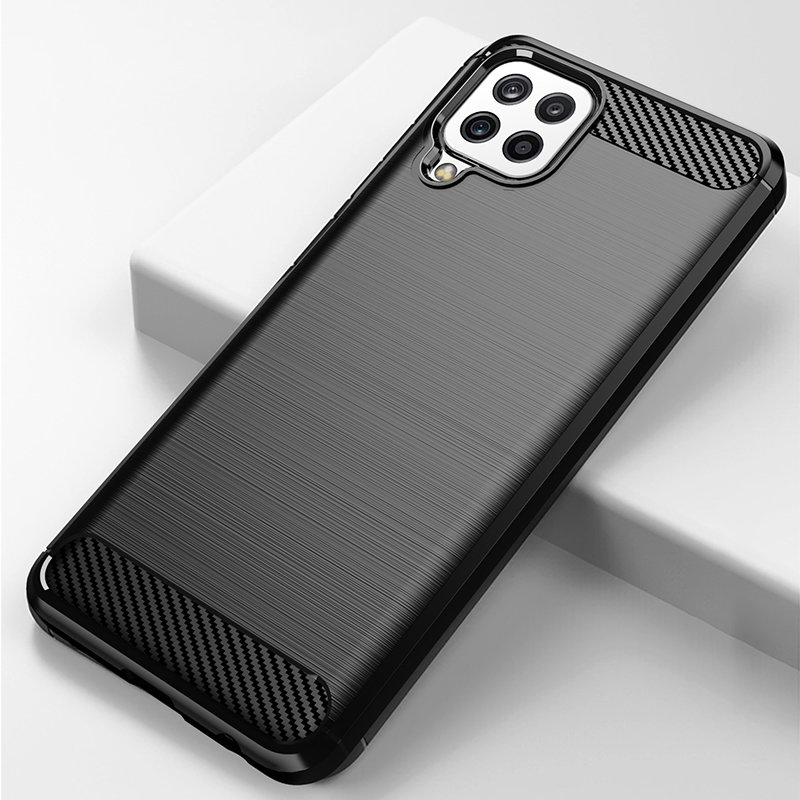 TPU dėklas Samsung Galaxy A22 4G – juodas, Carbon