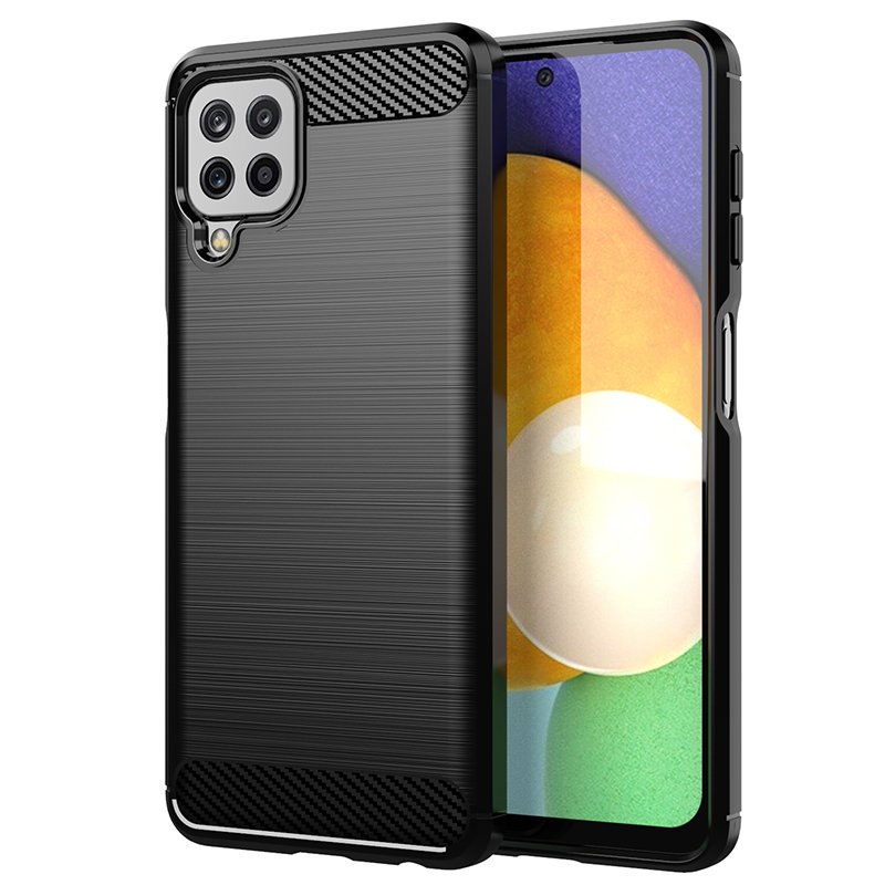 TPU dėklas Samsung Galaxy A22 4G – juodas, Carbon