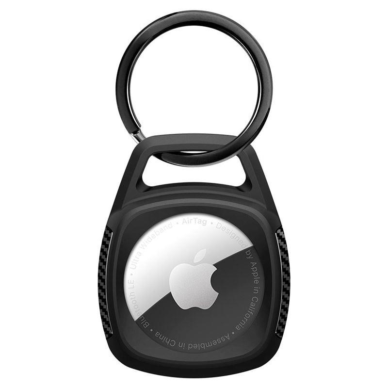 Dėklas Spigen Rugged Armor Apple AirTag 1/2, matinis juodas