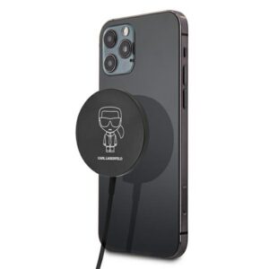 Karl Lagerfeldas 15W Wirreless Charger with MagSafe - Black