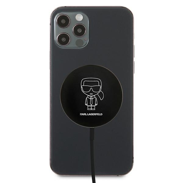 Karl Lagerfeldas 15W Wirreless Charger with MagSafe - Black