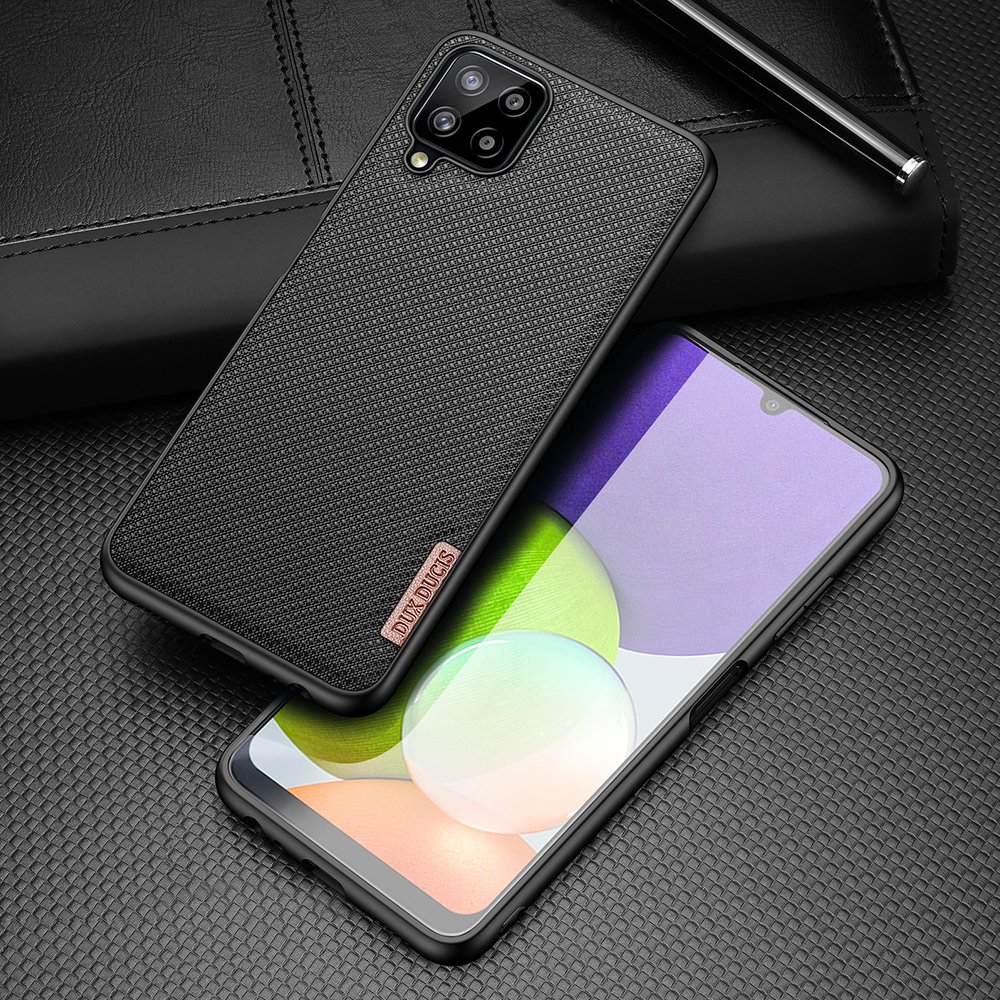 Dux Ducis Fino nyloninis dėklas Samsung Galaxy A22 4G – juodas