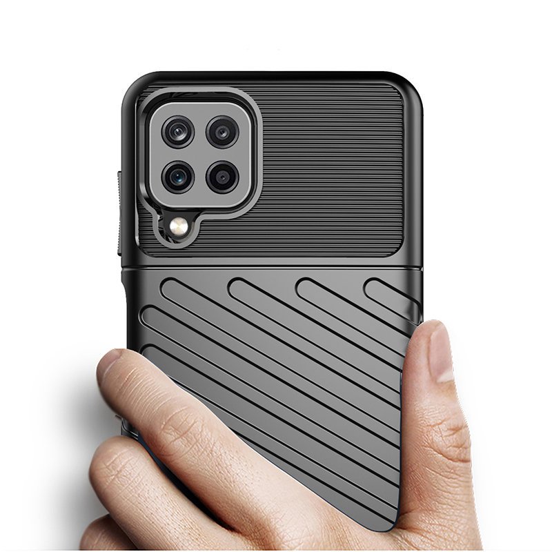 Thunder Case TPU dėklas Samsung Galaxy A22 4G – juodas