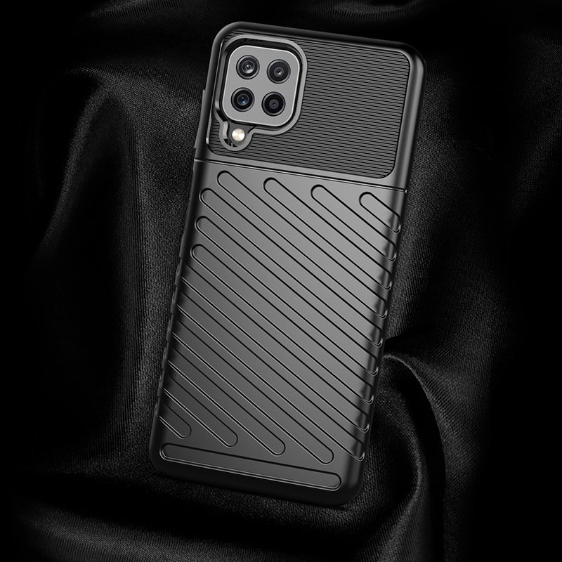 Thunder Case TPU dėklas Samsung Galaxy A22 4G – juodas