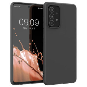 Silikoninis dėklas Samsung Galaxy A22 4G – juodas