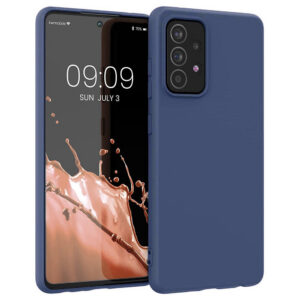 Silikoninis dėklas Samsung Galaxy A22 4G – mėlynas