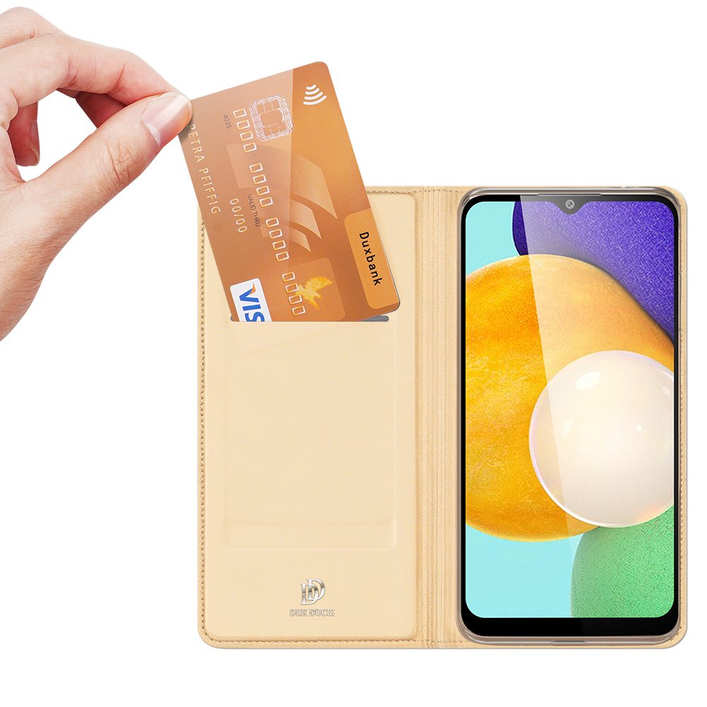 Dux Ducis Skin Pro dėklas Samsung Galaxy A03s – auksinis