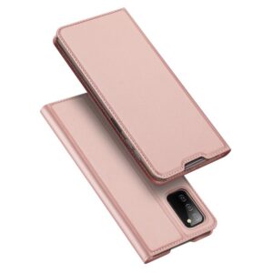 Dux Ducis Skin Pro atverčiamas dėklas Samsung Galaxy A03s – rožinis