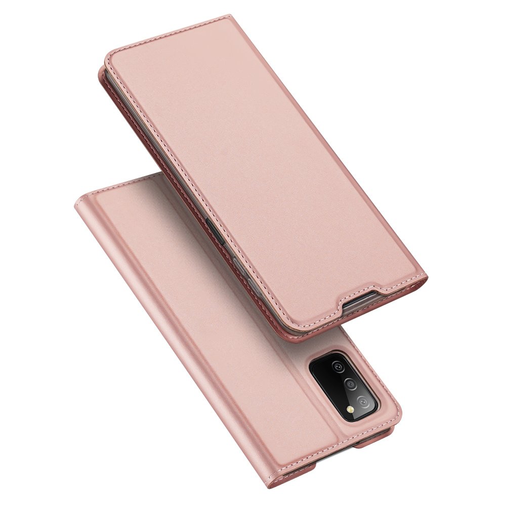 Dux Ducis Skin Pro atverčiamas dėklas Samsung Galaxy A03s – rožinis