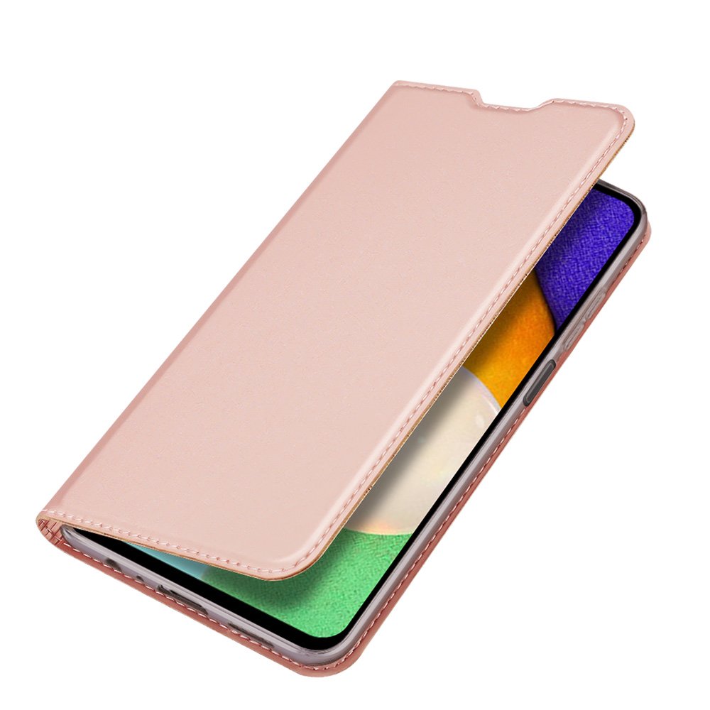 Dux Ducis Skin Pro atverčiamas dėklas Samsung Galaxy A03s – rožinis