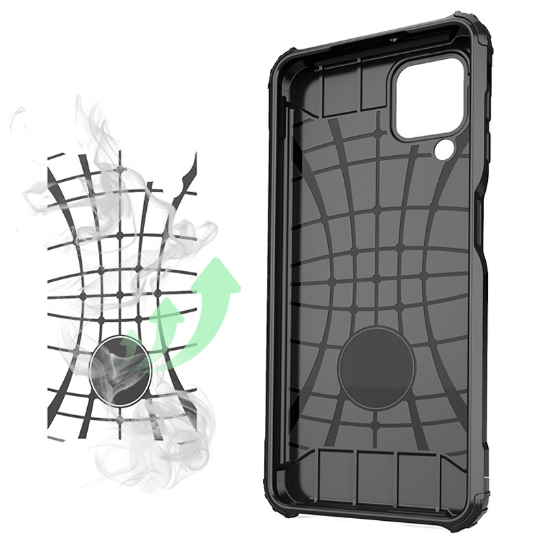 „Hybrid Armor“ dėklas Samsung Galaxy A22 4G – sidabrinis
