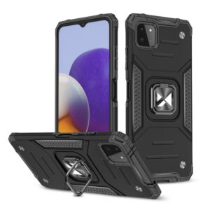 Wozinsky Ring Armor dėklas Samsung Galaxy A22 4G – juodas