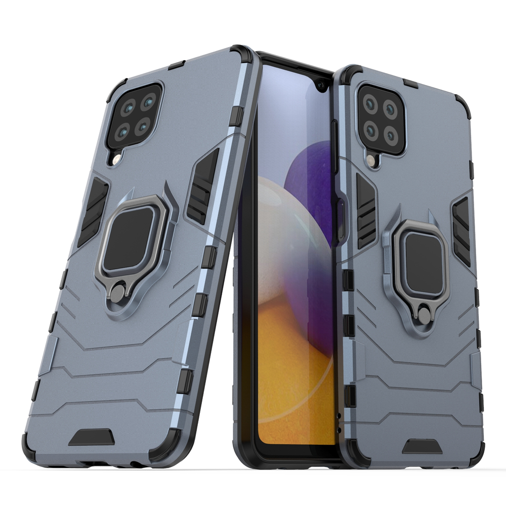 Ring Armor dėklas Samsung Galaxy A22 4G – mėlynas