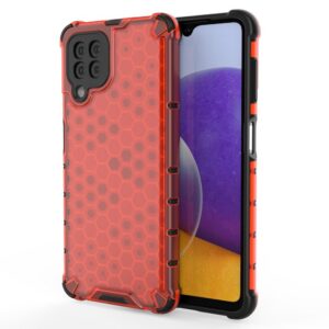Honeycomb dėklas Samsung Galaxy A22 4G – raudonas