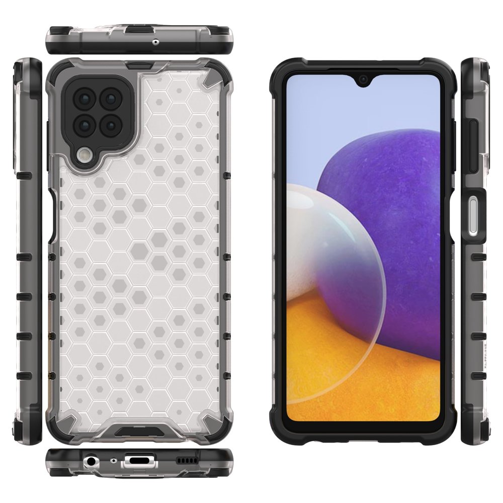 Skaidrus „Honeycomb“ dėklas Samsung Galaxy A22 4G