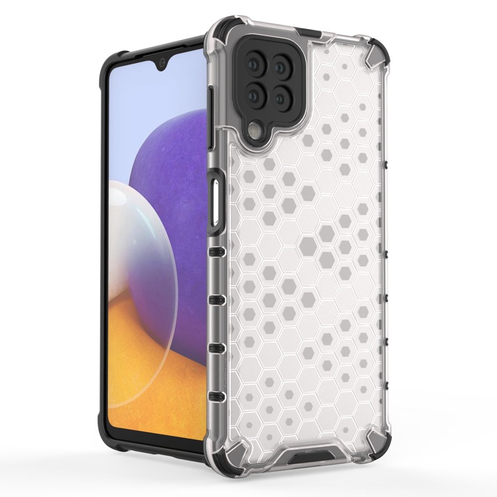 Skaidrus „Honeycomb“ dėklas Samsung Galaxy A22 4G