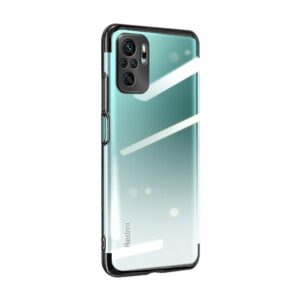 Skaidrus TPU dėklas Redmi Note 10 5G / Poco M3 Pro – juodas