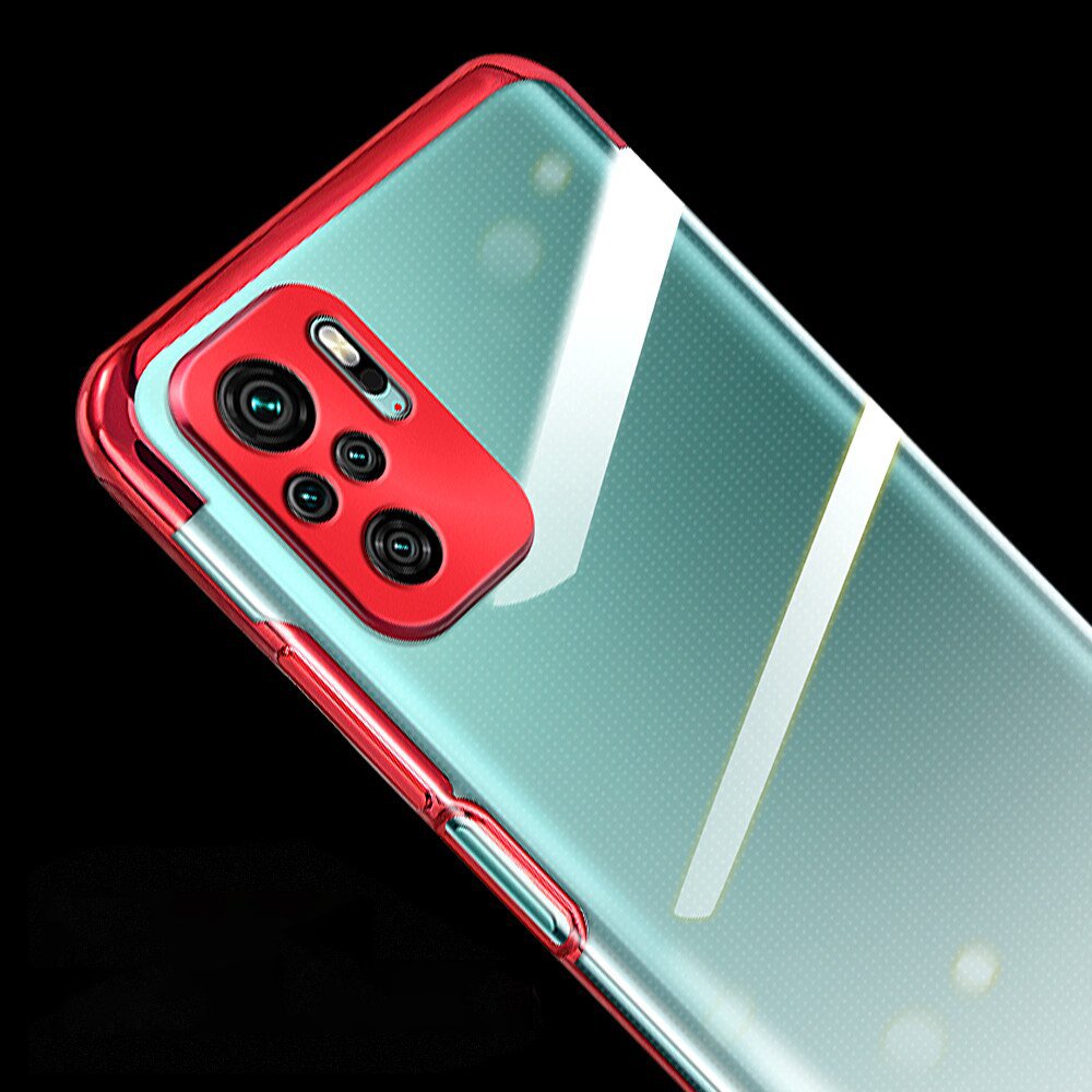 Skaidrus plonas TPU dėklas Xiaomi Redmi Note 10 5G / Poco M3 Pro – mėlynas
