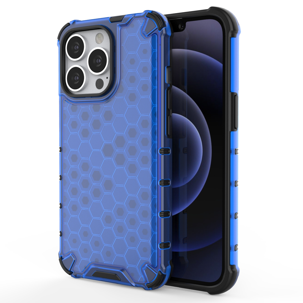 Korio rašto dėklas iPhone 13 Pro – mėlynas