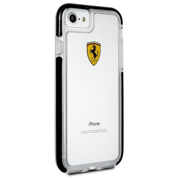 Ferrari Hardcase FEGLHCP7BK iPhone 7/8 SE 2020 / SE 2022 Atsparus smūgiams transpanuoma black