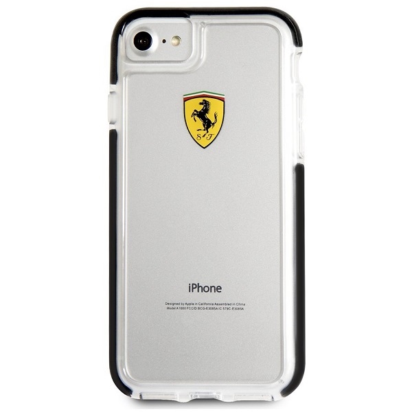 Ferrari Hardcase FEGLHCP7BK iPhone 7/8 SE 2020 / SE 2022 Atsparus smūgiams transpanuoma black