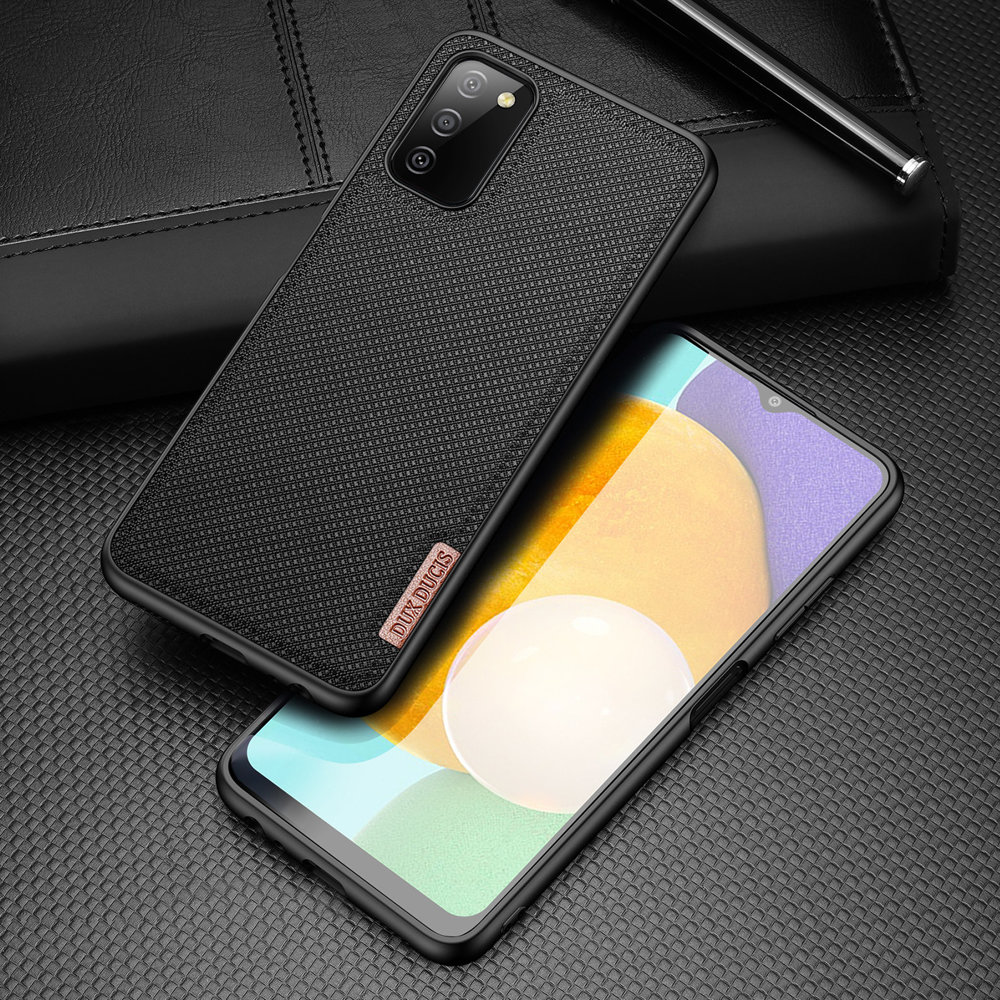Dux Ducis Fino nailoninis dėklas Samsung Galaxy A03s – juodas