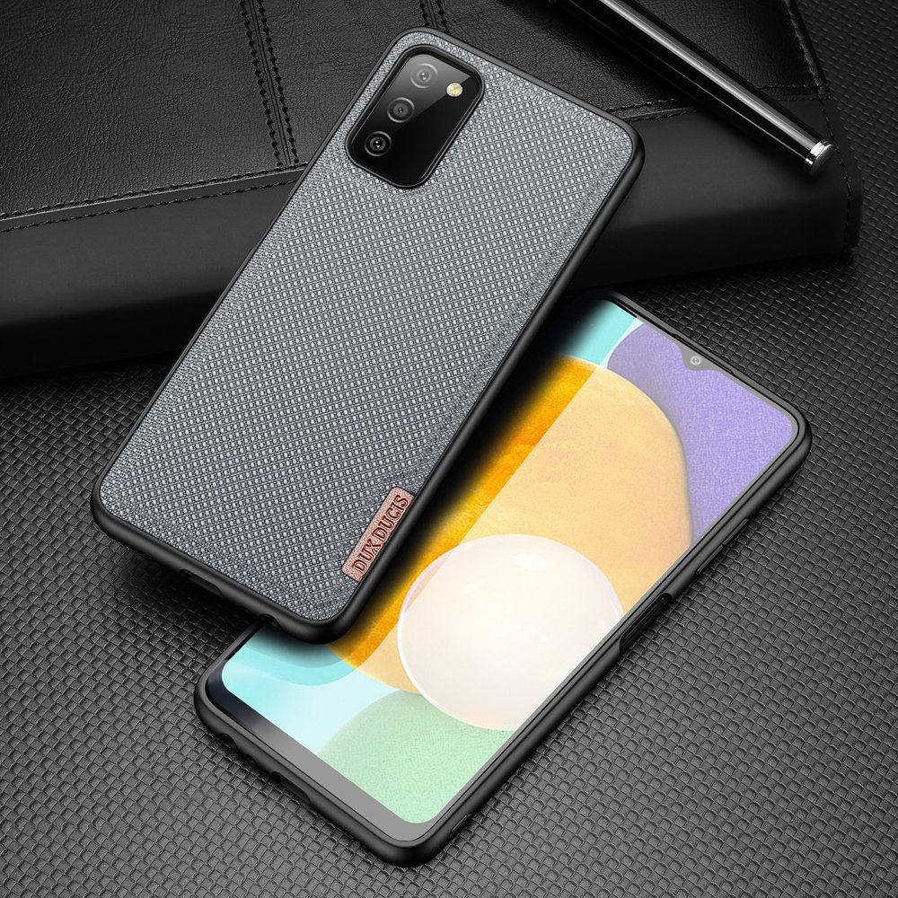 Dux Ducis Fino nailoninis dėklas Samsung Galaxy A03s – pilkas