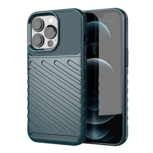 Thunder Case tvirtas TPU dėklas iPhone 13 Pro – žalias