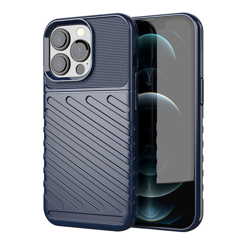 Thunder Case TPU dėklas iPhone 13 Pro – mėlynas