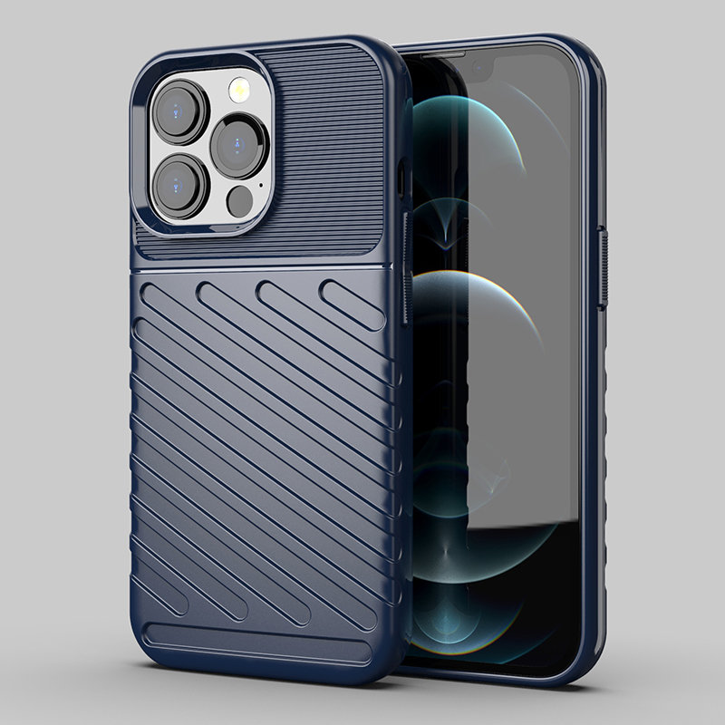 Thunder Case TPU dėklas iPhone 13 Pro – mėlynas