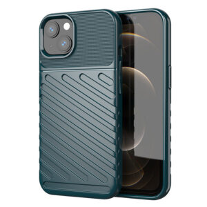 Thunder Case TPU dėklas iPhone 13 mini – žalias