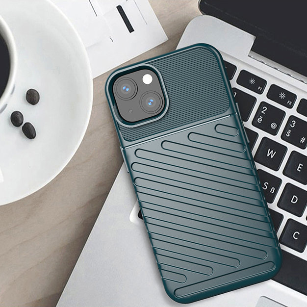 Thunder Case TPU dėklas iPhone 13 mini – žalias