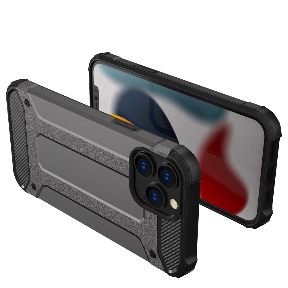 Hybrid Armor apsauginis dėklas iPhone 13 Pro – mėlynas