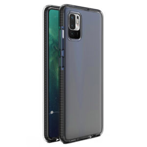 Skaidrus TPU dėklas Redmi Note 10 5G / Poco M3 Pro – juodas