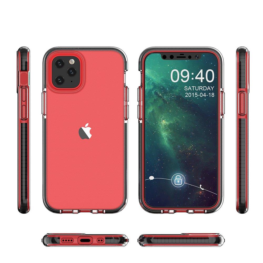 Skaidrus TPU dėklas iPhone 13 mini – tamsiai mėlynas rėmelis