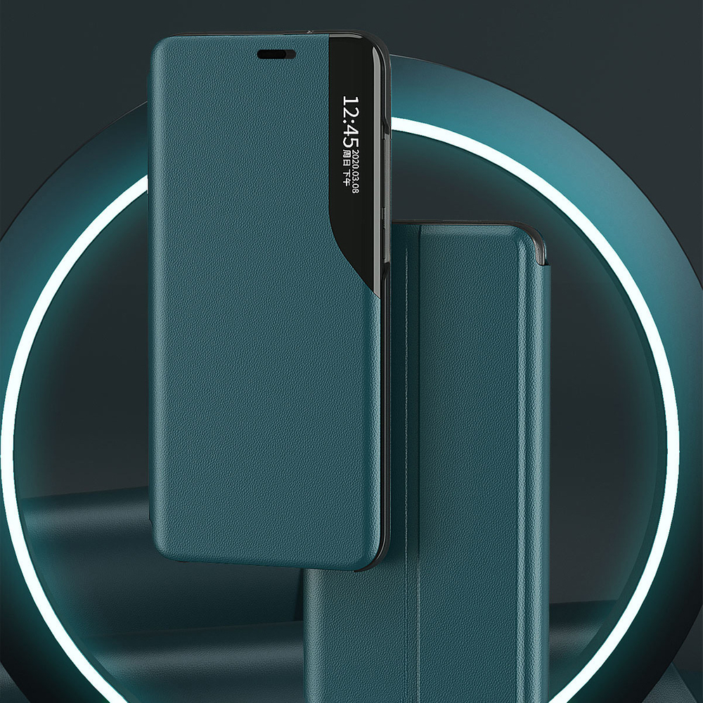 Eco Leather View dėklas iPhone 13 Pro – violetinis