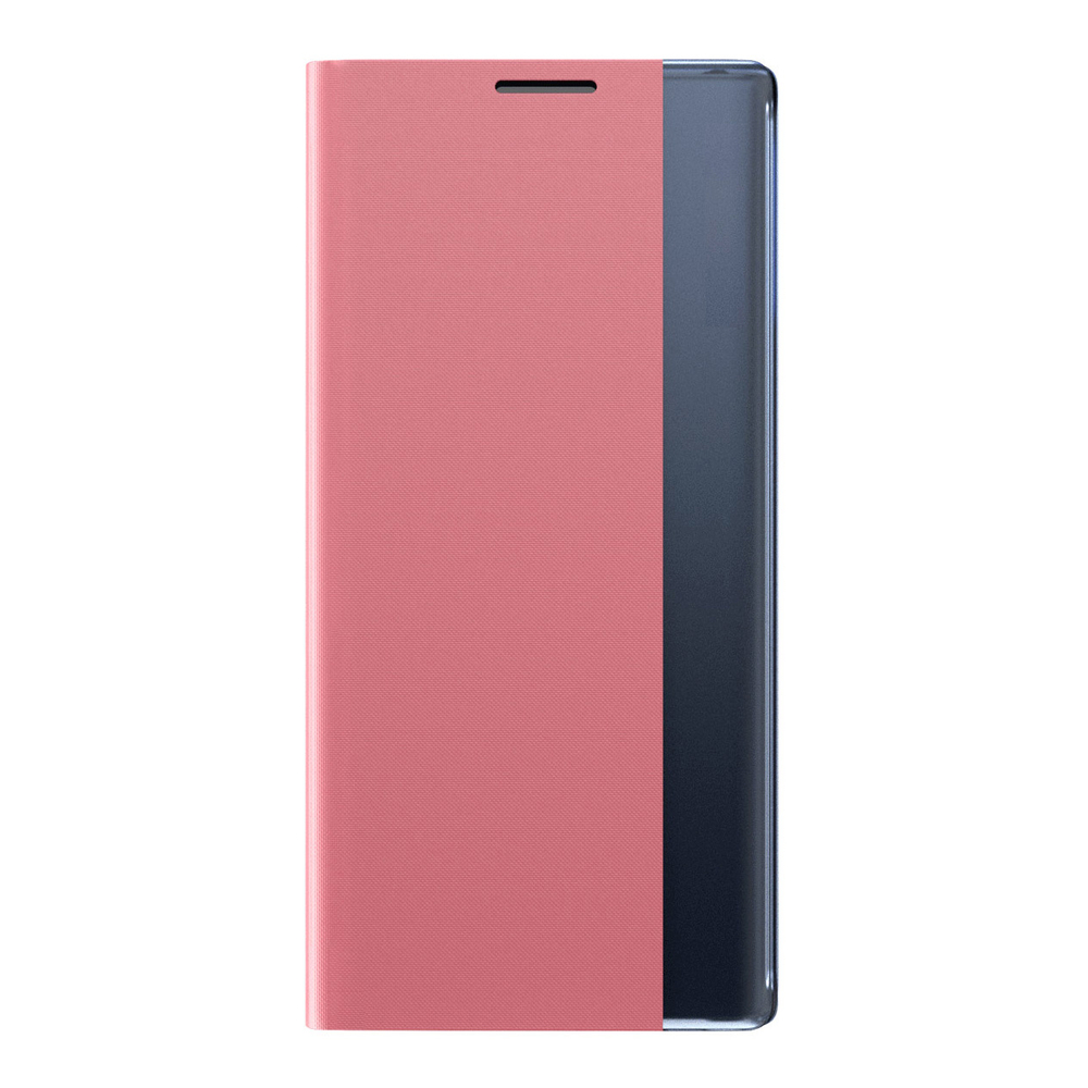 Atverčiamas dėklas su langu iPhone 13 mini – rožinis