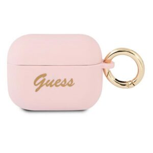 Guess silikoninis dėklas AirPods Pro – rožinis