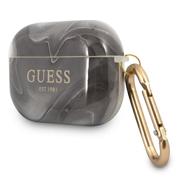 Guess Marble dėklas AirPods Pro – juodas