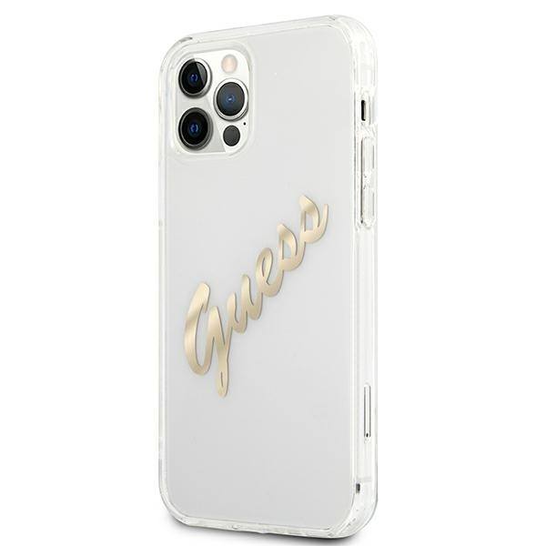 Guess skaidrus dėklas iPhone 12 Pro Max – Vintage