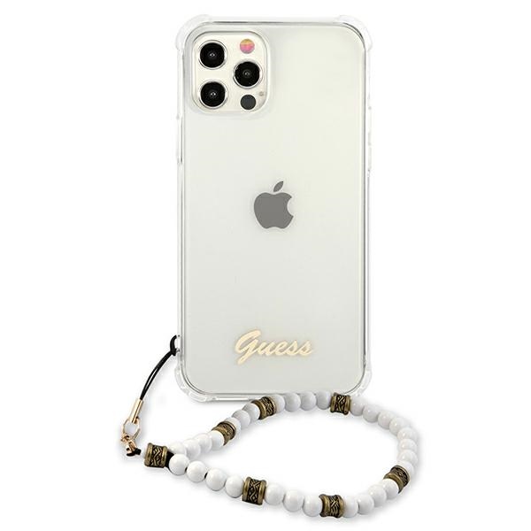 Guess skaidrus dėklas iPhone 12/12 Pro – Pearl