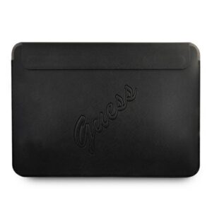 Guess Saffiano Script dėklas 13" nešiojamajam kompiuteriui - juodas